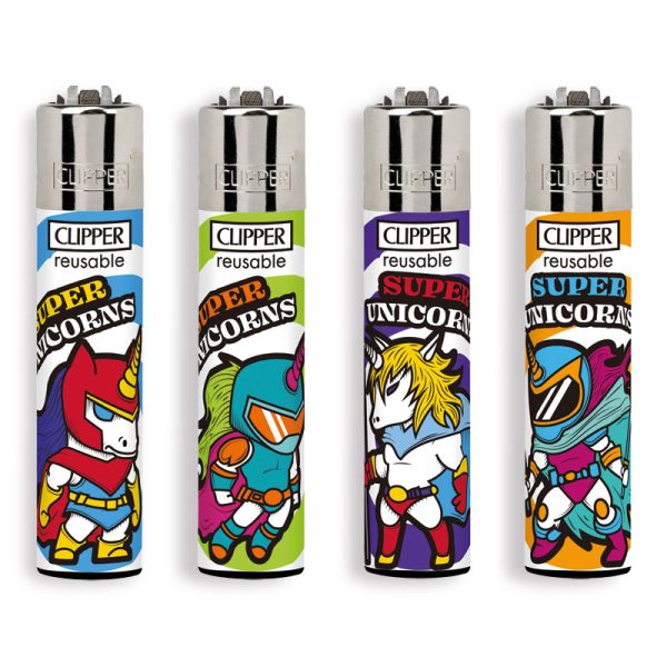 Clipper vžigalniki Super Unicorns