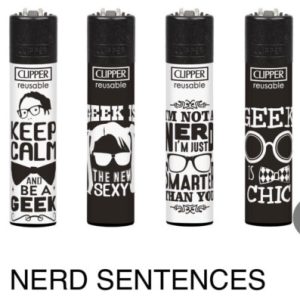 Clipper vžigalnik Nerd Sentences